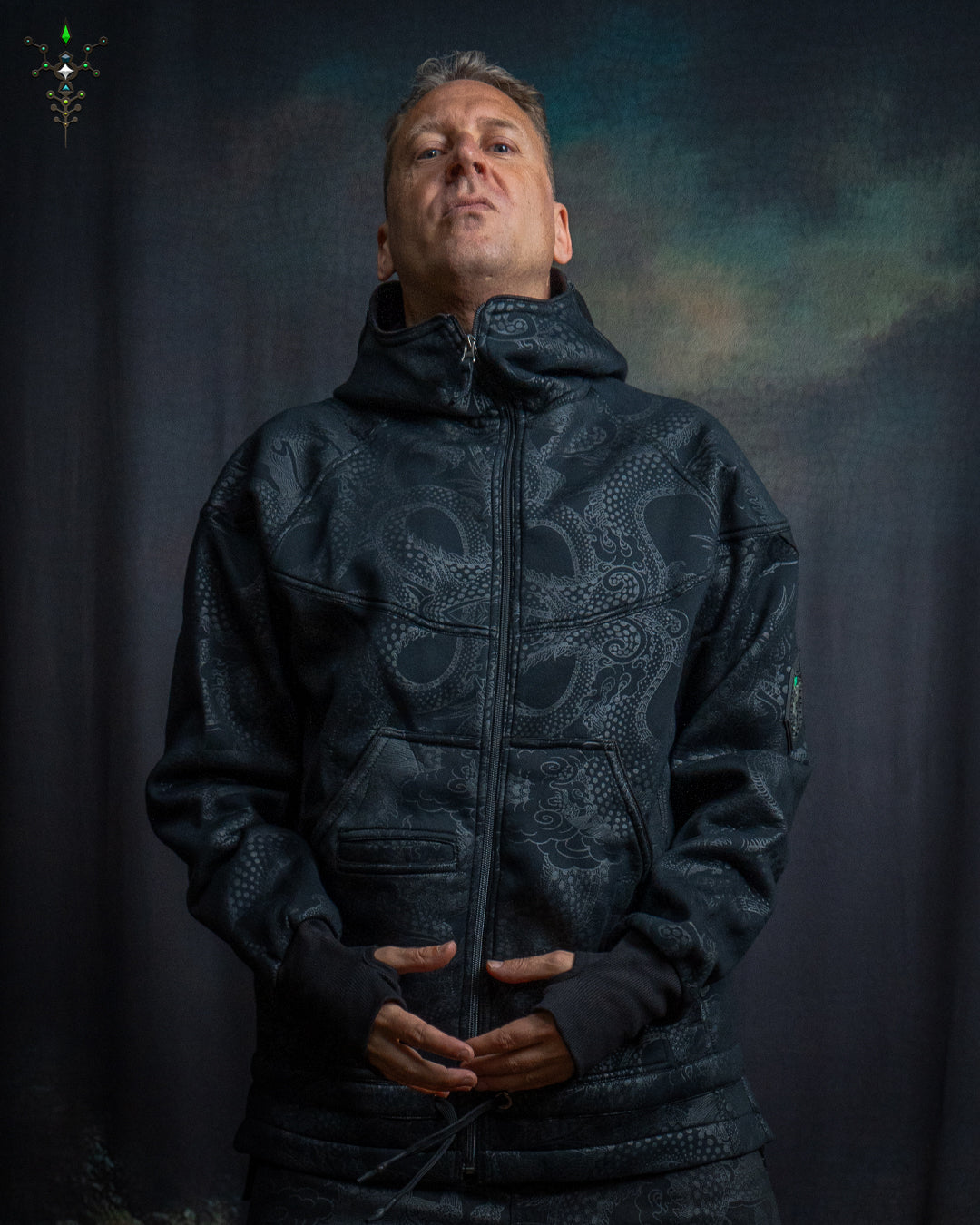 Hoodie Men / NEPTUNE Cotton Neoprene - BLAK DRAGONS